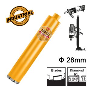 διαμαντοκορωνα μπετου, καροτιερα 28mm, διαμαντοκορωνα καροτιερας, κορωνα μπετου, κορωνα σκυροδεματος, εργαλεια διατρησης μπετου