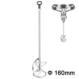 Αναδευτήρας μίξερ Φ160mm M14 για ανάμειξη χρωμάτων και δομικών υλικών