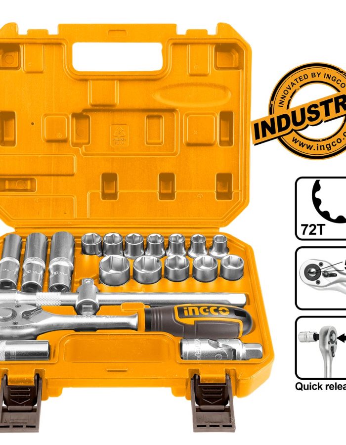 Κασετίνα Καρυδάκια 1/2″ Σετ 20 Τεμ. 72T Cr-V (50BV30) HKTS12201